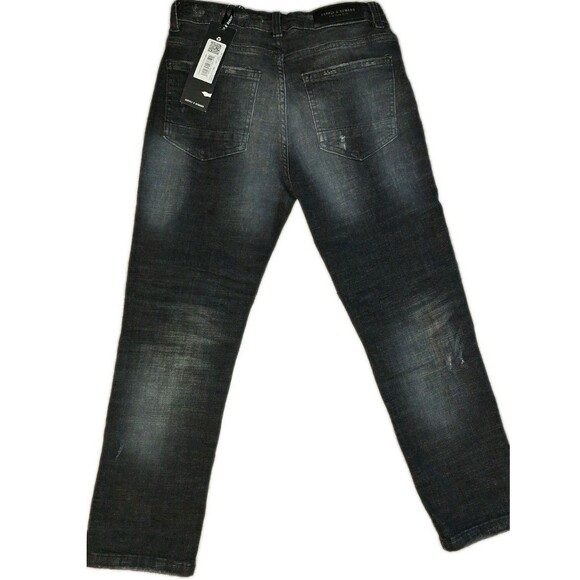 Boys Supply And Demand Denver Jeans Blk Distressed Size 10-12 Med (11) - Picture 5 of 5